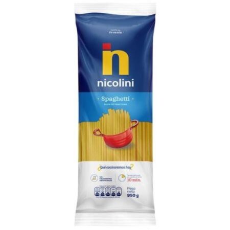 Compra Fideos Spaghetti Nicolini 450g en Grillo Market Cajamarca