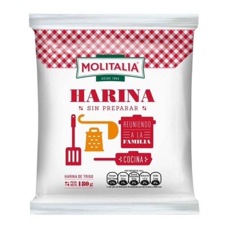 Harina Preparada MOLITALIA X 180g Compra Harina Preparada Molitalia X 180g en Grillo Market Cajamarca