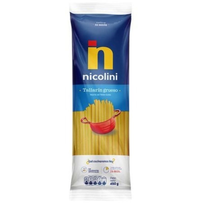 Tallarín Grueso NICOLINI 450g Compra Tallarin Grueso Nicolini 450g en Grillo Market Cajamarca