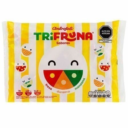 Compra Caramelos Trifruna Manzana Fresa Y Durazno Ambrosoli Bolsa 420g en Grillo Market Cajamarca