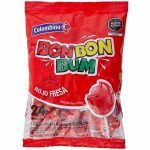 Compra Chupetes Con Chicle Sabor Fresa Bom Bom Bum Bolsa 456g en Grillo Market Cajamarca