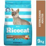 Compra Comida Para Gatos Ricocat Adultos Esterilizados Bolsa 9kg en Grillo Market Cajamarca