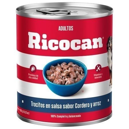 Compra Comida Para Perros Ricocan Adulto Todas Las Razas Cordero Y Arroz Lata 290g en Grillo Market Cajamarca