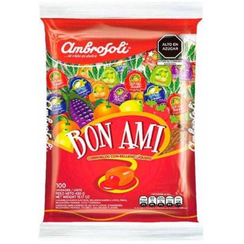 Caramelos con Relleno Líquido Bon Ami “AMBROSOLI” Bolsa 100un Compra Diseno Sin Titulo 71 en Grillo Market Cajamarca