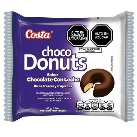 Compra Galletas Choco Donuts Sabor A Chocolate Con Leche Costa Paquete 6un en Grillo Market Cajamarca