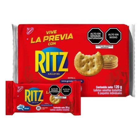 Compra Galletas Saladas Sabor Original Ritz Paquete X6un en Grillo Market Cajamarca