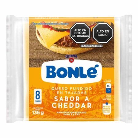 Compra Queso Fundido Sabor Cheddar Bonle X136g en Grillo Market Cajamarca