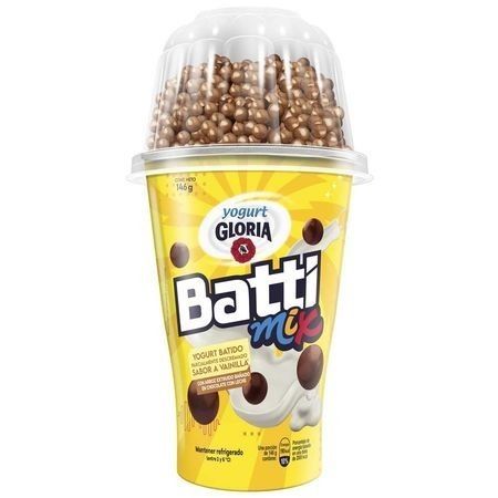 Compra Yogurt Battimix Vainilla Gloria Vaso 146g en Grillo Market Cajamarca
