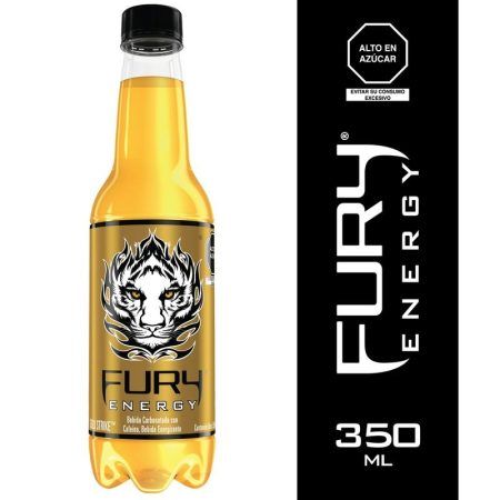 Bebida Carbonatada Fury Energy Gold Botella 350ml