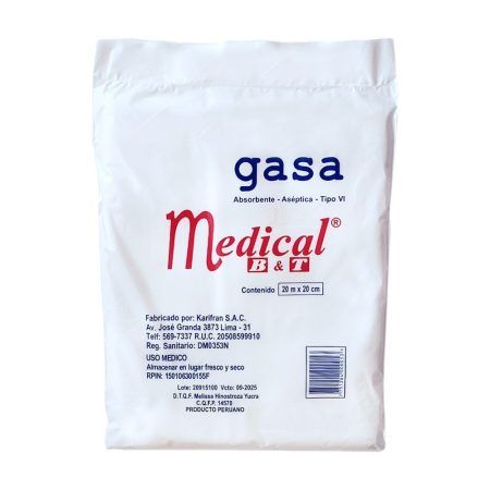 Compra Gasa Absorbente Aseptica Medical Bt 20m X 20cm en Grillo Market Cajamarca