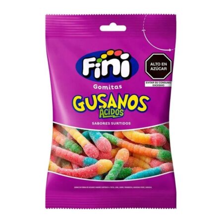 Gomitas Ácidas Sabores Surtidos Fini Gusanos Ácidos 90g