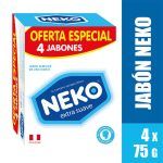 Compra Jabon Antibacterial Neko Extra Suave Barra 75g Paquete 4un en Grillo Market Cajamarca
