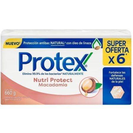 Compra Jabon Antibacterial Protex Macadamia Caja 6un en Grillo Market Cajamarca