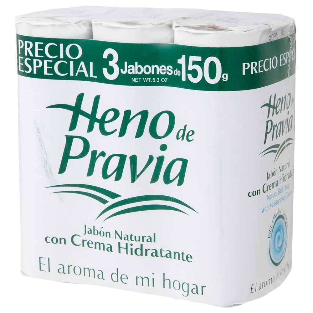 Jabón de Tocador HENO DE PRAVIA Crema Hidratante Barra 150g Paquete 3un Compra Jabon De Tocador Heno De Pravia Crema Hidratante Barra 150g Paquete 3un en Grillo Market Cajamarca