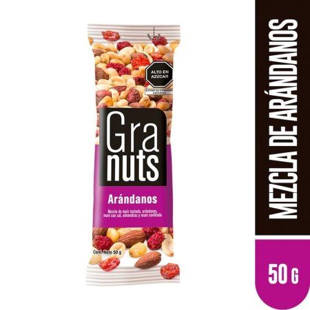 Mix de Frutos Secos con Arándanos Granuts 50g