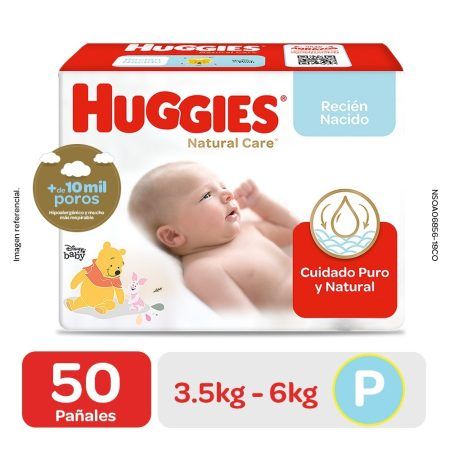 Compra Panal Huggies Unisex Talla P Natural Care en Grillo Market Cajamarca