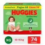 Pañales Huggies Bigpack Active Sec Talla XG