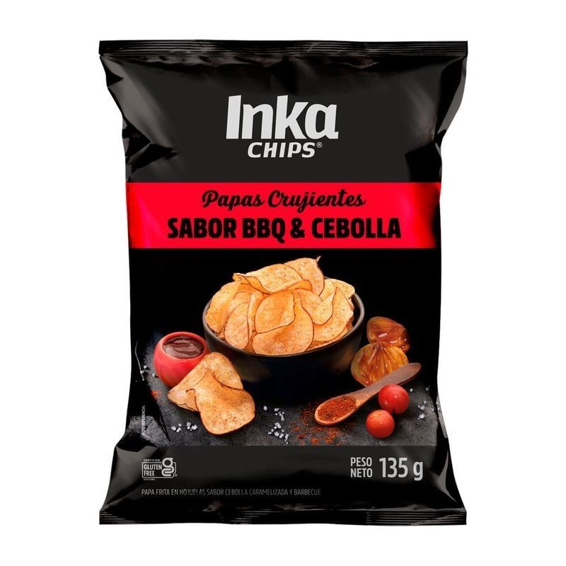 Papa en Hojuelas Inka Chips BBQ y Cebolla 135g Papa en Hojuelas Inka Chips BBQ y Cebolla 135g