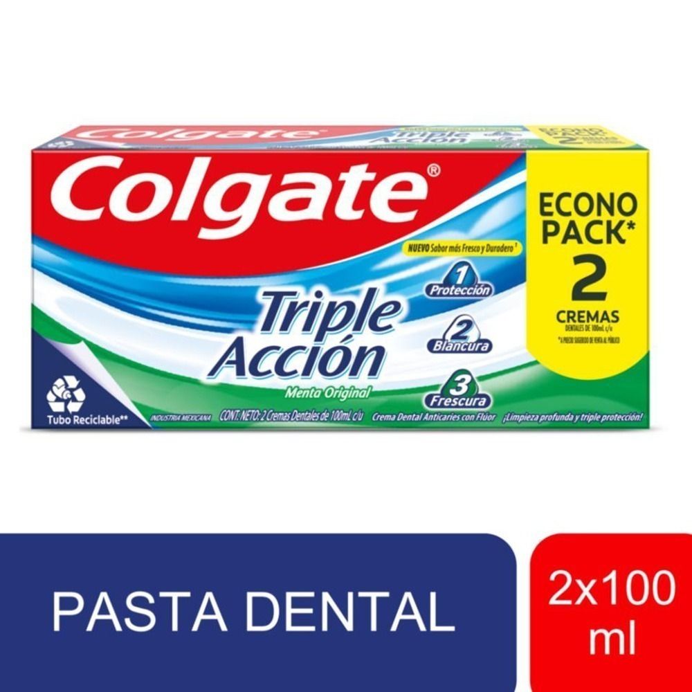 Pasta Dental Colgate Triple Acción 2u Compra Pasta Dental Colgate Triple Accion 2u en Grillo Market Cajamarca