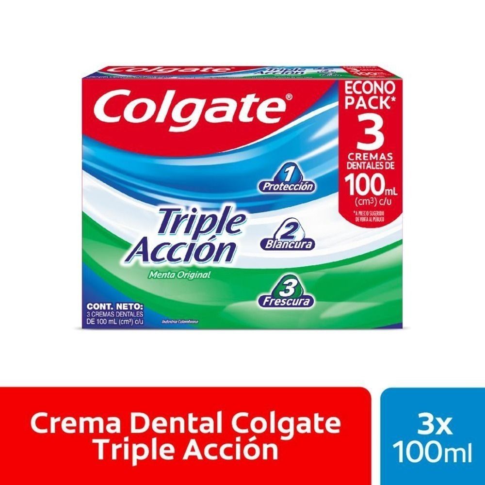 Pasta Dental Colgate Triple Acción Compra Pasta Dental Colgate Triple Accion en Grillo Market Cajamarca