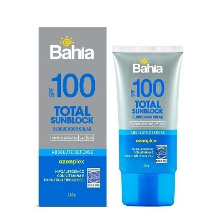 Compra Protector Solar Bahia Total Sunblock Spf 100 en Grillo Market Cajamarca