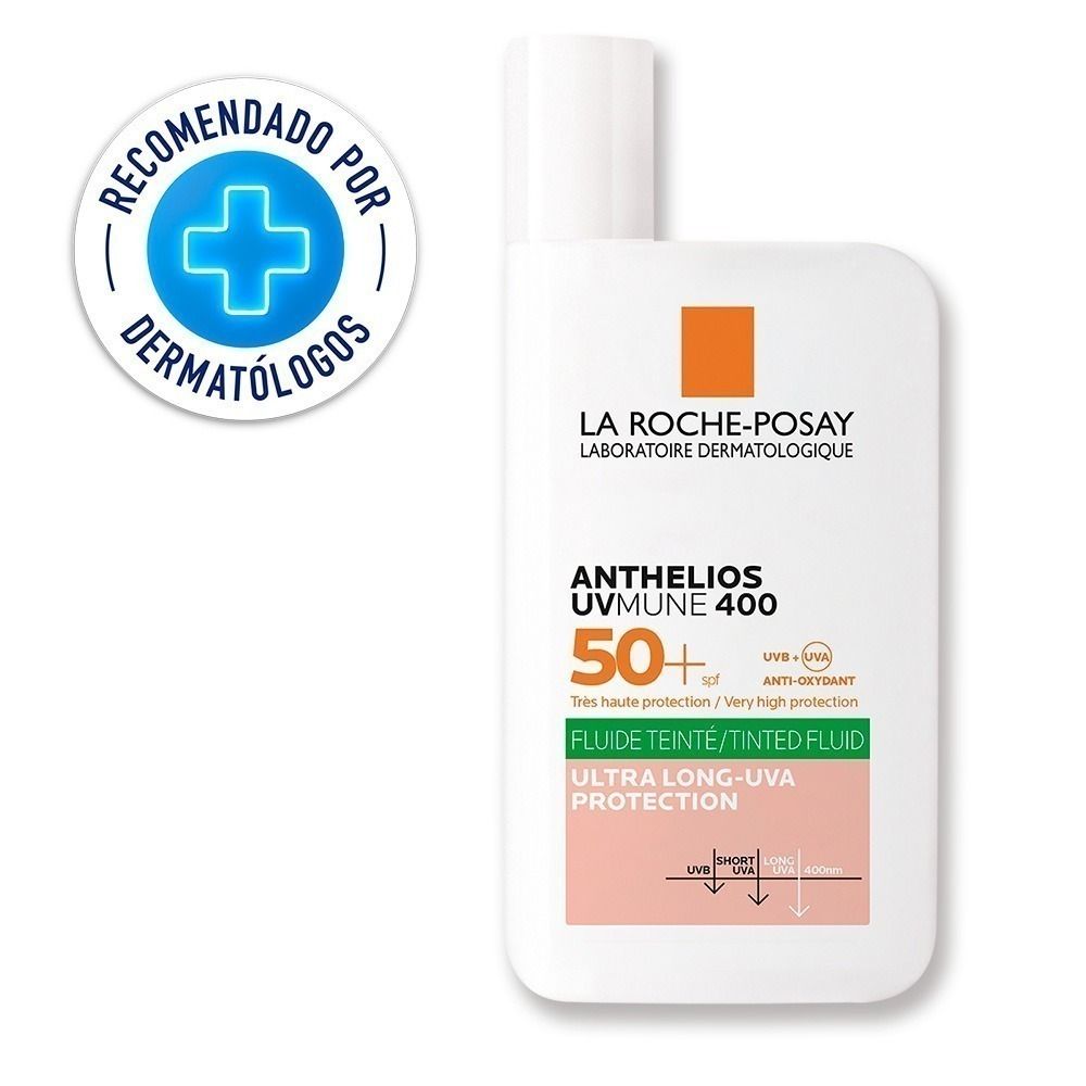 Protector Solar La Roche Posay Anthelios UVMune 400 Oil Control Fluido con color FPS 50+ Compra Protector Solar La Roche Posay Anthelios Uvmune 400 Oil Control Fluido Con Color Fps 50 en Grillo Market Cajamarca