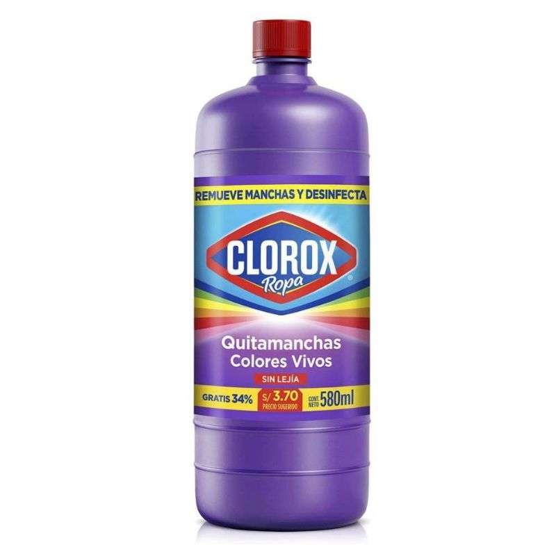 Lejia Ropa Color CLOROX x580ml Compra Lejia Ropa Color Clorox X580ml en Grillo Market Cajamarca