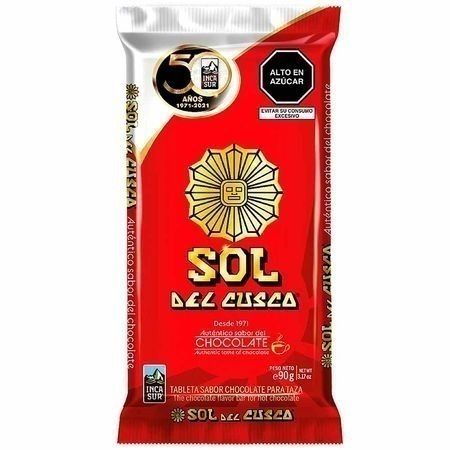 Compra Chocolate Para Taza Sol Del Cusco Tableta 90g en Grillo Market Cajamarca