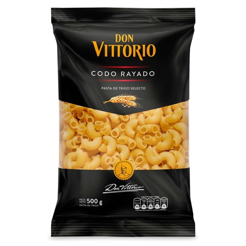 Pasta De Trigo Codo Rayado DON VITTORIO X 225gr Compra Pasta De Trigo Codo Rayado Don Vittorio X 225gr en Grillo Market Cajamarca