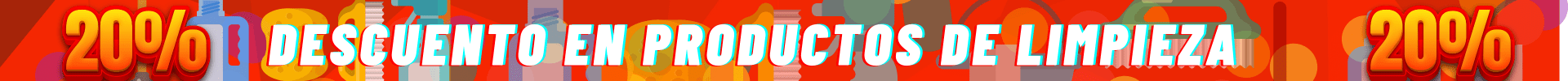 20 % de Descuento en descuento en Productos de Limpieza