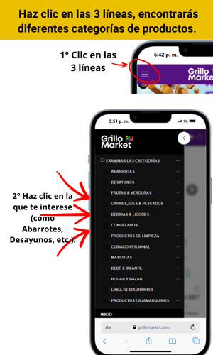 3Paso 3como comprar supermercado Grillo Market