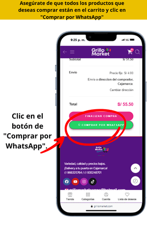 6Paso 6 como comprar supermercado Grillo Market