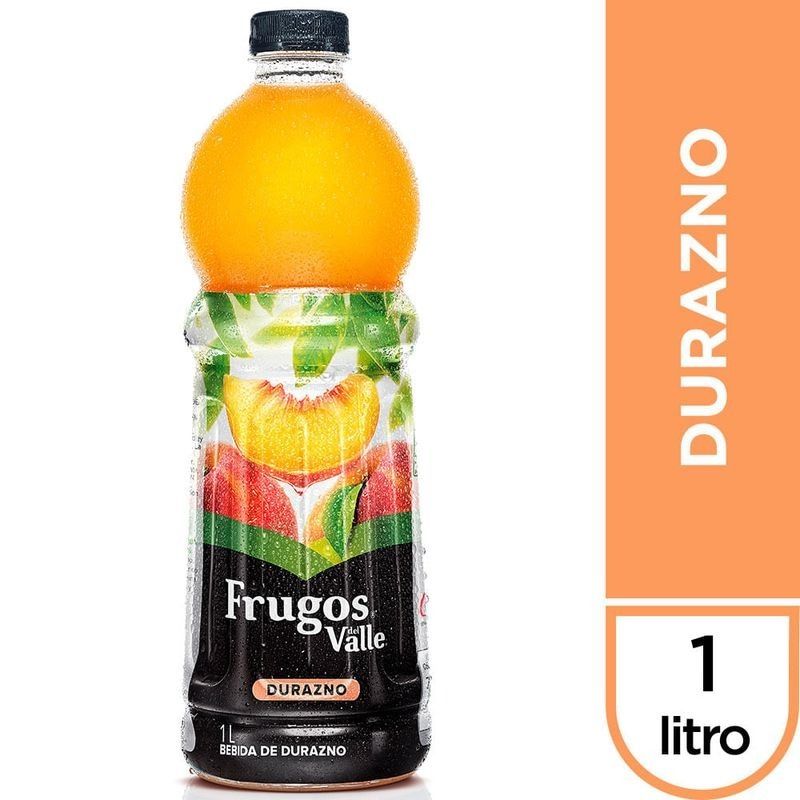 Bebida de Durazno Frugos del Valle Botella 1L Bebida de Durazno Frugos del Valle Botella 1L