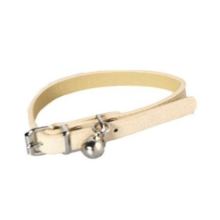 Collar Pet's Fun Gato Cuero Amarillo