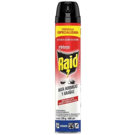 Compra Insecticida En Aerosol Raid Hormiga Y Aranas Frasco 400ml en Grillo Market Cajamarca