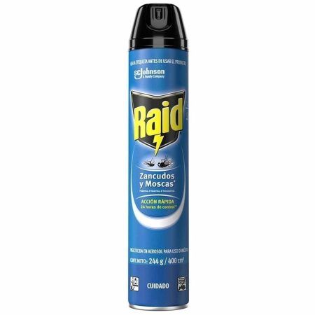 Compra Insecticida En Aerosol Raid Mata Zancudos Y Moscas Frasco 400ml en Grillo Market Cajamarca