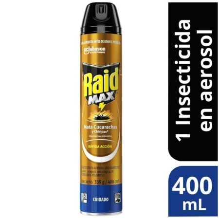 Compra Insecticida En Aerosol Raid Max Cucarachas Frasco 400ml en Grillo Market Cajamarca