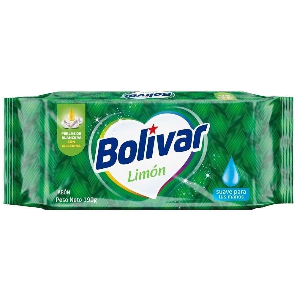 Jabón en Barra BOLÍVAR Limón Paquete 190g Compra Jabon En Barra Bolivar Limon Paquete 190g en Grillo Market Cajamarca
