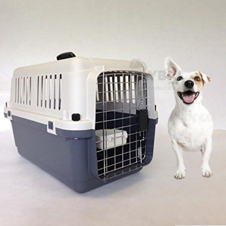 Jaula De Transporte Para Mascotas L50FNegro