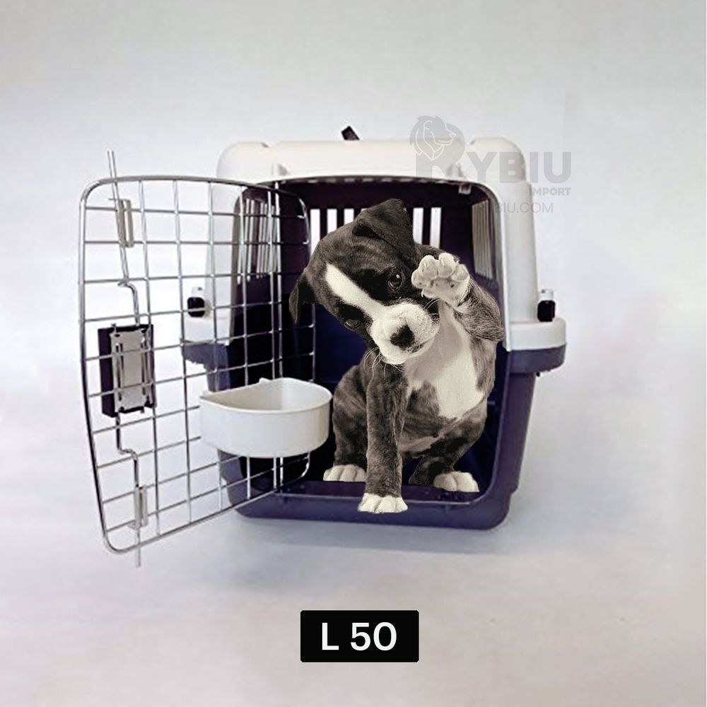 Jaula Transporte Portátil Para Dog Cat L50FNegro Jaula Transporte Portátil Para Dog Cat L50FNegro