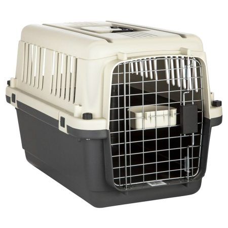 Kennel Canil Jaula Transportador de mascotas L50 Gris