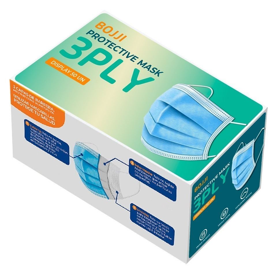 Mascarilla 3 Pliegues Bojji Caja Compra Mascarilla 3 Pliegues Bojji Caja en Grillo Market Cajamarca