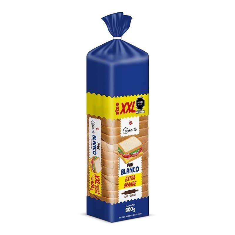 Pan de Molde Blanco Cuisine & Co 800g Pan de Molde Blanco Cuisine & Co 800g