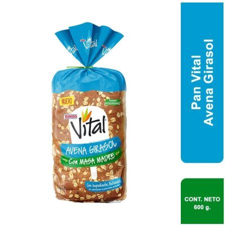 Pan de Molde de Semillas Bimbo Vital Bolsa 600 g