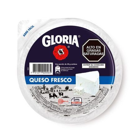 Queso Fresco Gloria x kg molde 250 g aprox