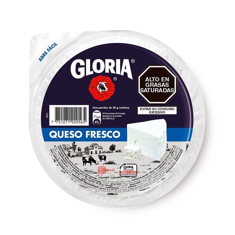 Queso Fresco Gloria x kg molde 250 g aprox Queso Fresco Gloria x kg molde 250 g aprox