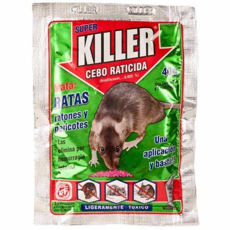 Compra Raticida Campeon Cebo Sobre 40gr en Grillo Market Cajamarca