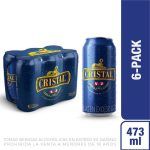 Sixpack Cerveza Cristal Lata 473ml