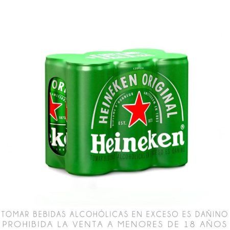 Sixpack Cerveza Heineken Lata 310ml