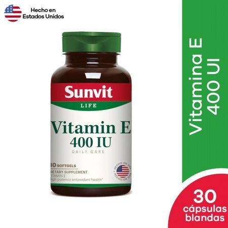 Compra Sunvit Vitamin E 400 Iu Capsula Blanda 30 en Grillo Market Cajamarca